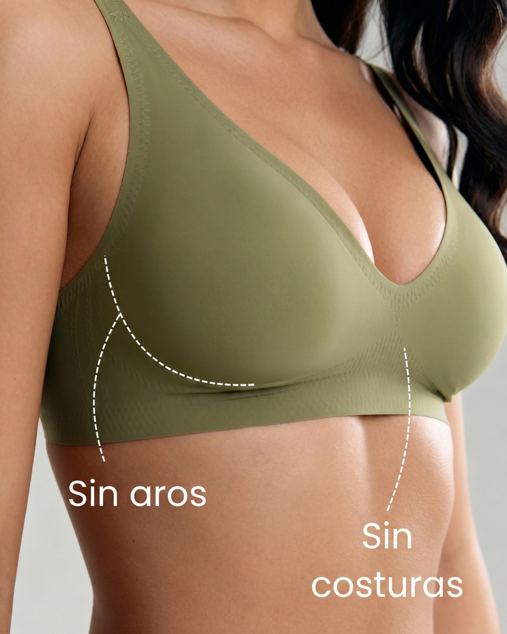 Sujetador Fit Con Tirantes Finos y Copas Con Relleno Extraíble – Comodidad y Ajuste Perfecto