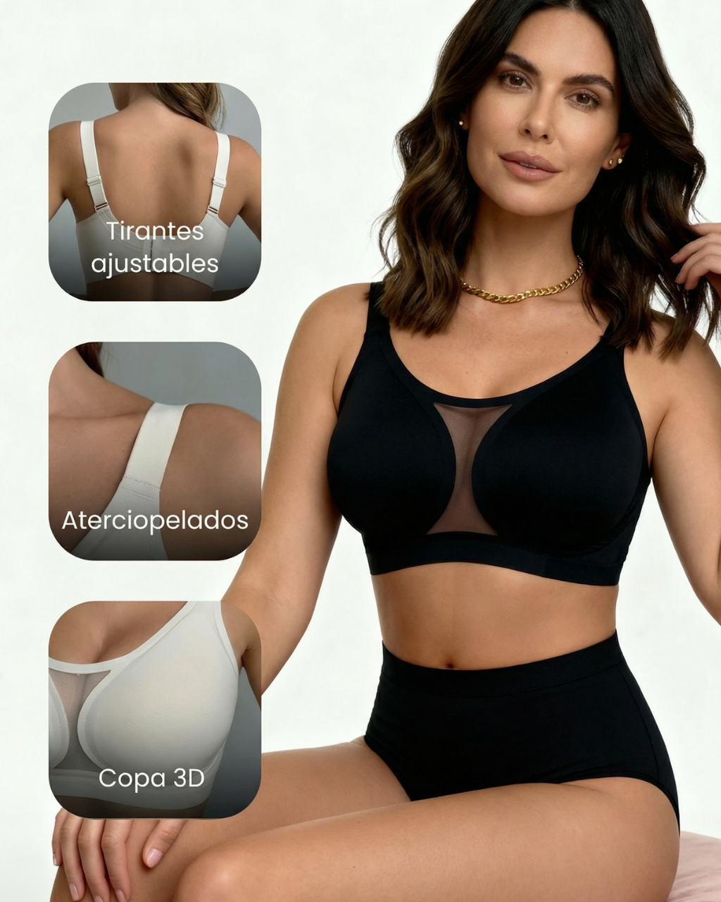 Sujetador Encanto Plus Size - Sujeción Sin Aros
