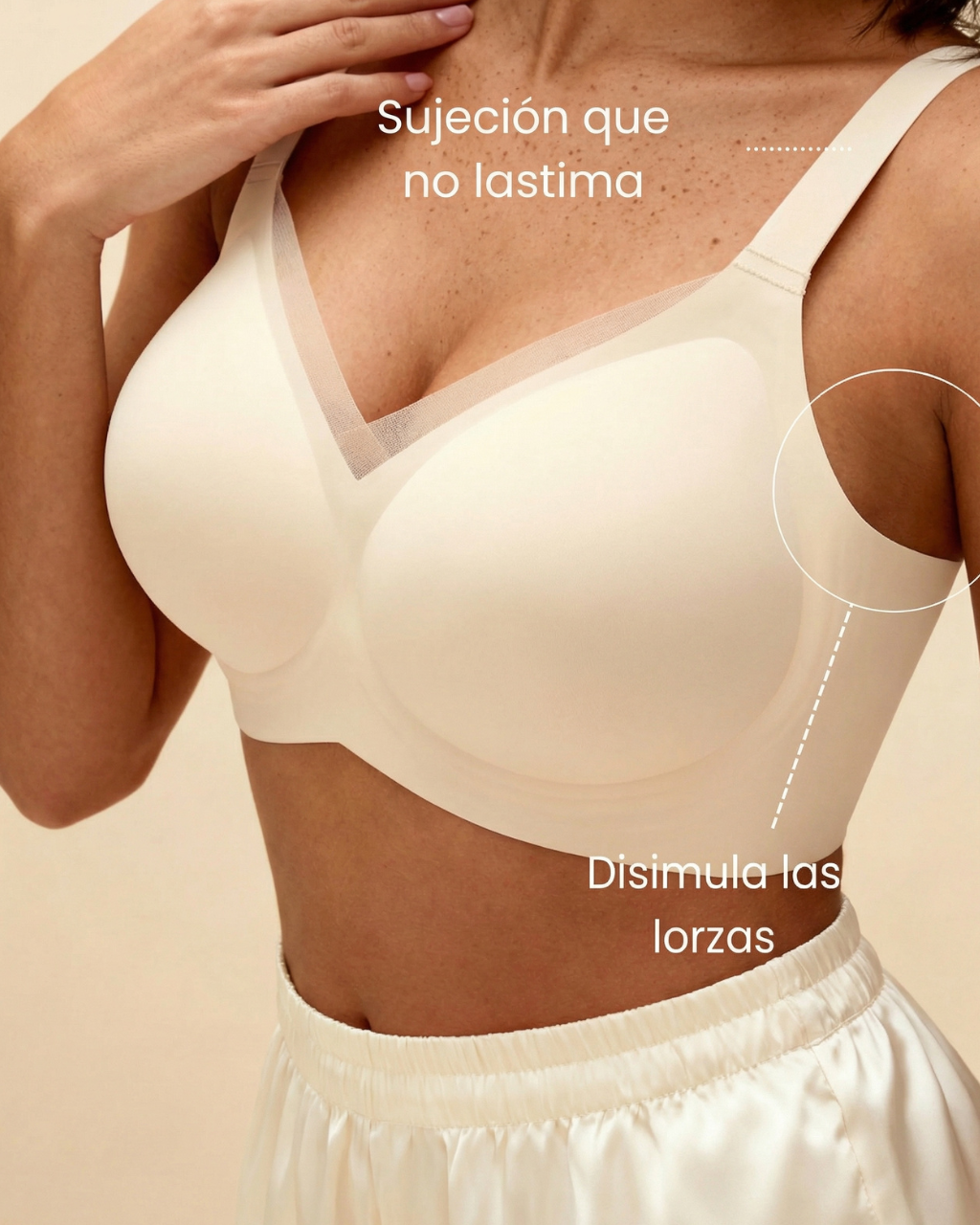 Sujetador Elegance Talla Plus: Comodidad y Sofisticación Sin Aros