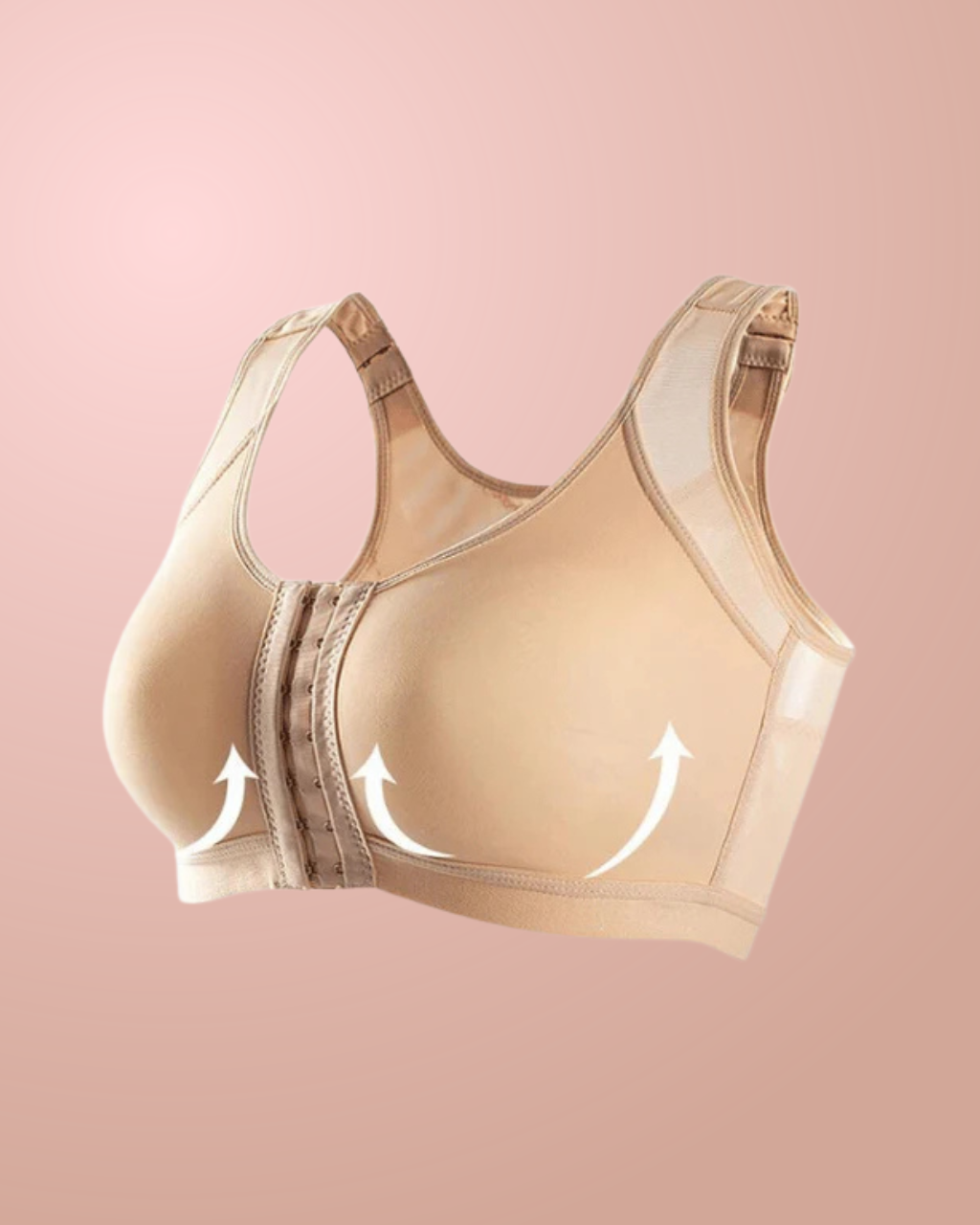 Sujetador Corrector de Postura Sin Aros con Cierre Frontal y Alta Sujeción